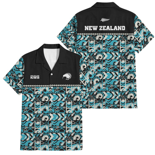 Aotearoa New Zealand Kiwis Tima Riki Motu Family Matching Mermaid Dress and Hawaiian Shirt
