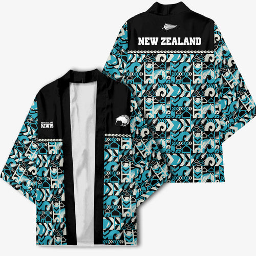 Aotearoa New Zealand Kiwis Tima Riki Motu Kimono