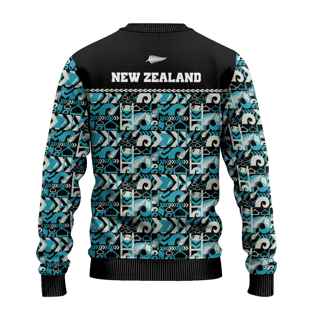 Aotearoa New Zealand Kiwis Tima Riki Motu Ugly Christmas Sweater