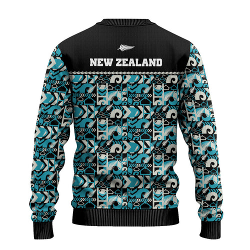 Aotearoa New Zealand Kiwis Tima Riki Motu Ugly Christmas Sweater