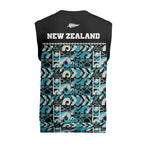 Aotearoa New Zealand Kiwis Tima Riki Motu Christmas Knitted V-Neck Vest