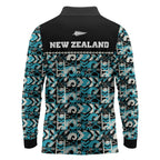 Aotearoa New Zealand Kiwis Tima Riki Motu Long Sleeve Polo Shirt