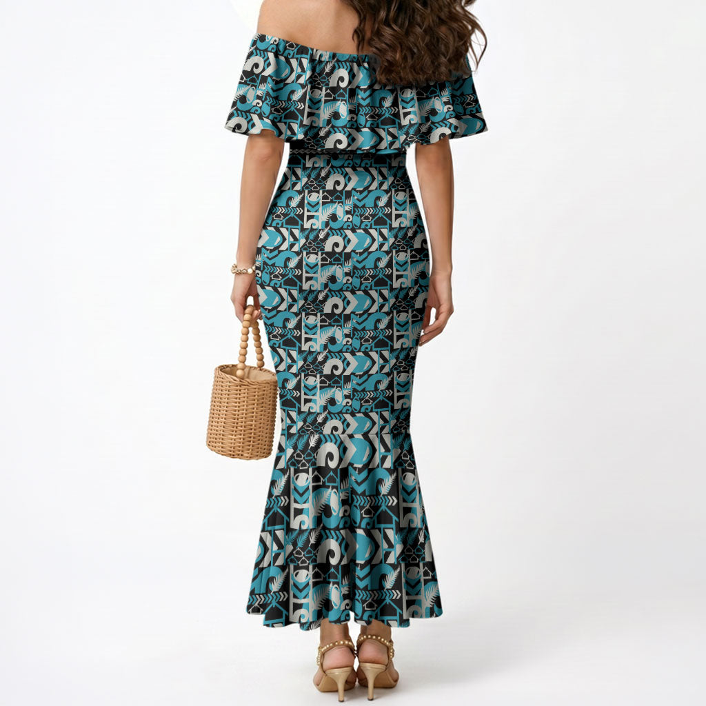 Aotearoa New Zealand Kiwis Tima Riki Motu Mermaid Dress