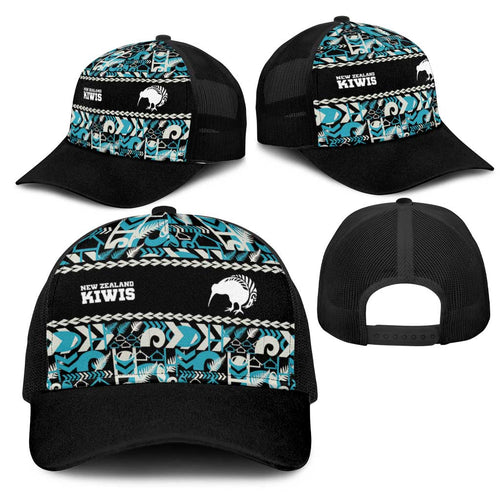 Aotearoa New Zealand Kiwis Tīma Riki Motu Mesh Trucker Cap