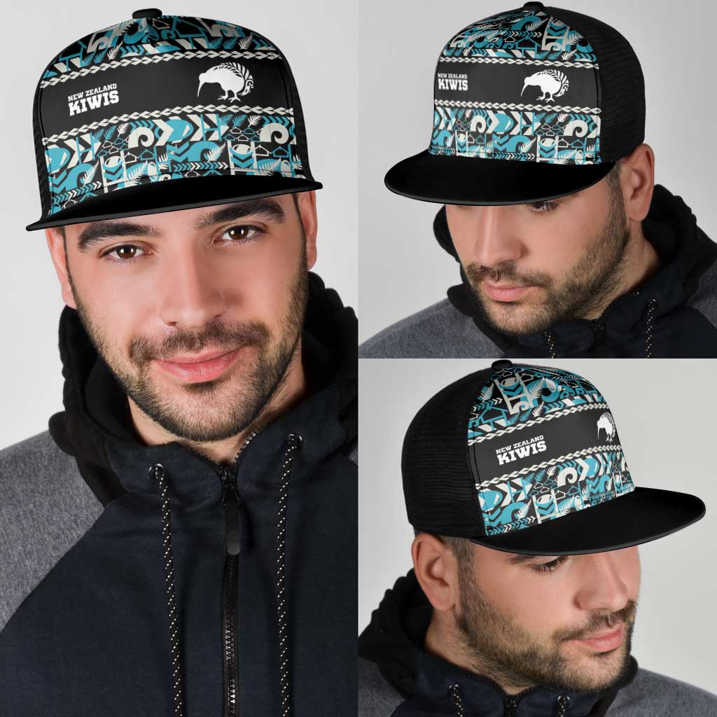 Aotearoa New Zealand Kiwis Tīma Riki Motu Mesh Trucker Cap