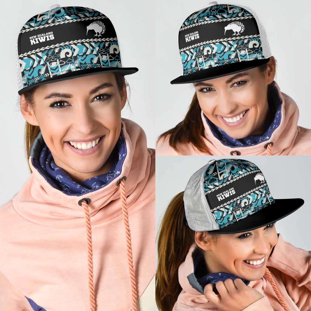 Aotearoa New Zealand Kiwis Tīma Riki Motu Mesh Trucker Cap