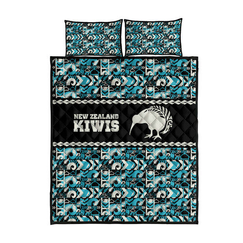 Aotearoa New Zealand Kiwis Tima Riki Motu Quilt Bed Set