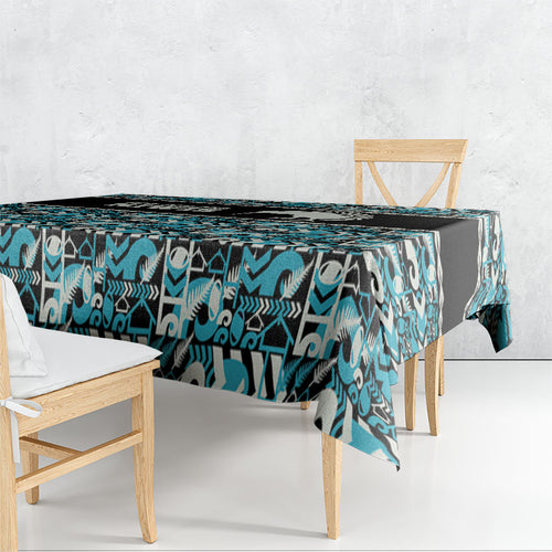 Aotearoa New Zealand Kiwis Tima Riki Motu Tablecloth