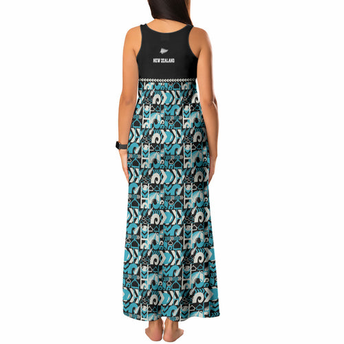 Aotearoa New Zealand Kiwis Tima Riki Motu Tank Maxi Dress