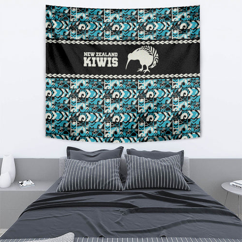Aotearoa New Zealand Kiwis Tima Riki Motu Tapestry