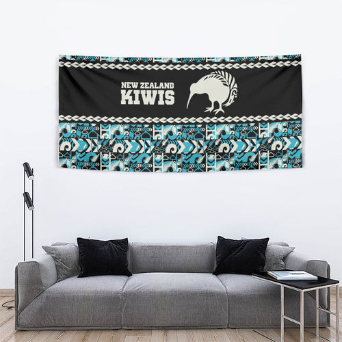 Aotearoa New Zealand Kiwis Tima Riki Motu Tapestry