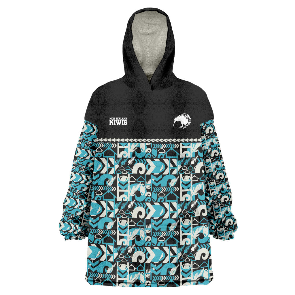 Aotearoa New Zealand Kiwis Tima Riki Motu Wearable Blanket Hoodie