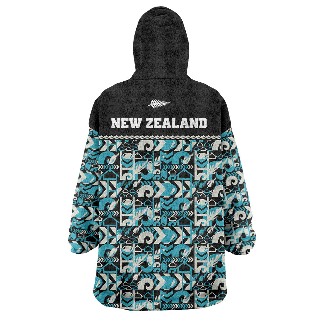 Aotearoa New Zealand Kiwis Tima Riki Motu Wearable Blanket Hoodie
