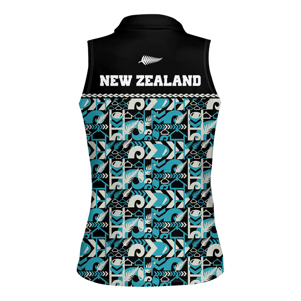 Aotearoa New Zealand Kiwis Tima Riki Motu Women Sleeveless Polo Shirt