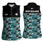 Aotearoa New Zealand Kiwis Tima Riki Motu Women Sleeveless Polo Shirt