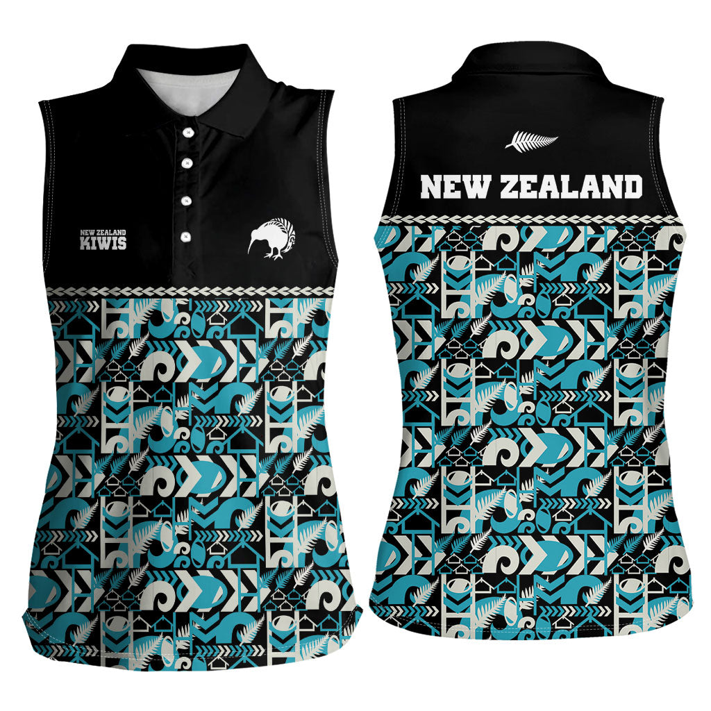 Aotearoa New Zealand Kiwis Tima Riki Motu Women Sleeveless Polo Shirt