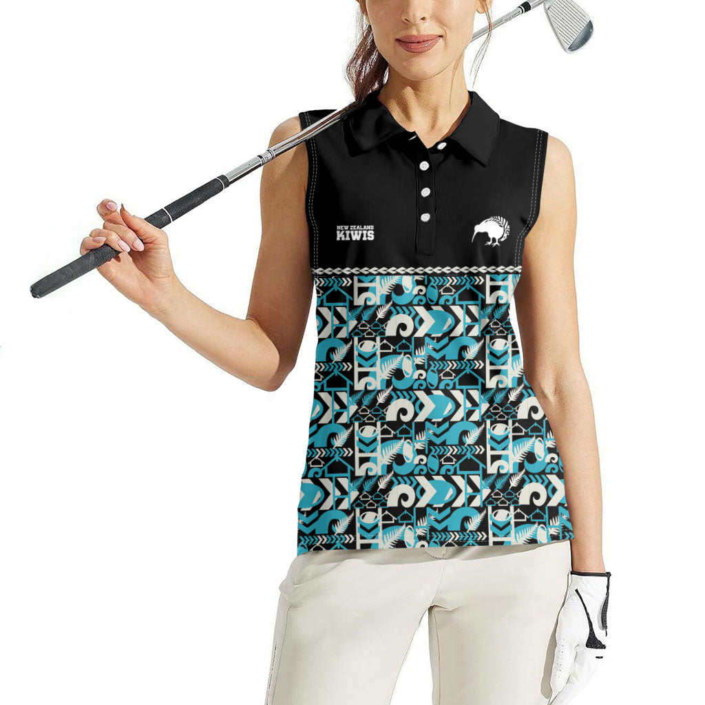 Aotearoa New Zealand Kiwis Tima Riki Motu Women Sleeveless Polo Shirt