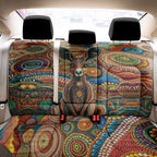 Australian Aboriginal Art Kangaroo Back Car Seat Cover Looking Forward Looking Blak Aboriginal Dot Painting