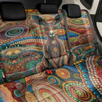 Australian Aboriginal Art Kangaroo Back Car Seat Cover Looking Forward Looking Blak Aboriginal Dot Painting