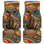Australian Aboriginal Art Kangaroo Car Mats Looking Forward Looking Blak Aboriginal Dot Painting