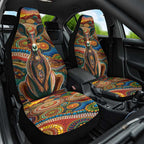 Australian Aboriginal Art Kangaroo Car Seat Cover Looking Forward Looking Blak Aboriginal Dot Painting