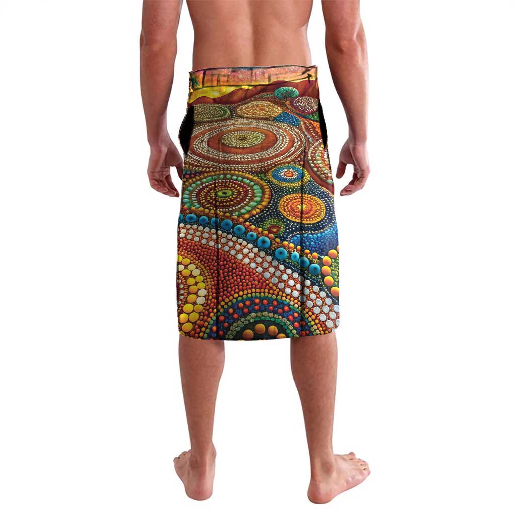 Australian Aboriginal Art Kangaroo Lavalava Looking Forward Looking Blak Aboriginal Dot Painting