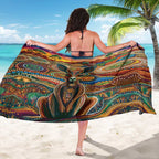 Australian Aboriginal Art Kangaroo Sarong Looking Forward Looking Blak Aboriginal Dot Painting