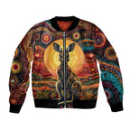 Australian Aboriginal Art Kangaroo Bomber Jacket Maintain the Dreaming Aboriginal Dot Painting