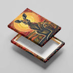 Australian Aboriginal Art Kangaroo Canvas Wall Art Maintain the Dreaming Aboriginal Dot Painting