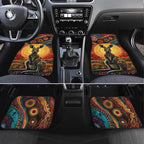 Australian Aboriginal Art Kangaroo Car Mats Maintain the Dreaming Aboriginal Dot Painting