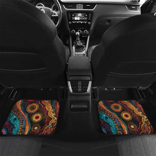 Australian Aboriginal Art Kangaroo Car Mats Maintain the Dreaming Aboriginal Dot Painting