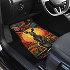 Australian Aboriginal Art Kangaroo Car Mats Maintain the Dreaming Aboriginal Dot Painting