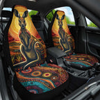 Australian Aboriginal Art Kangaroo Car Seat Cover Maintain the Dreaming Aboriginal Dot Painting