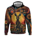 Australian Aboriginal Art Kangaroo Hoodie Maintain the Dreaming Aboriginal Dot Painting