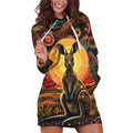Australian Aboriginal Art Kangaroo Hoodie Dress Maintain the Dreaming Aboriginal Dot Painting