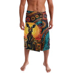 Australian Aboriginal Art Kangaroo Lavalava Maintain the Dreaming Aboriginal Dot Painting