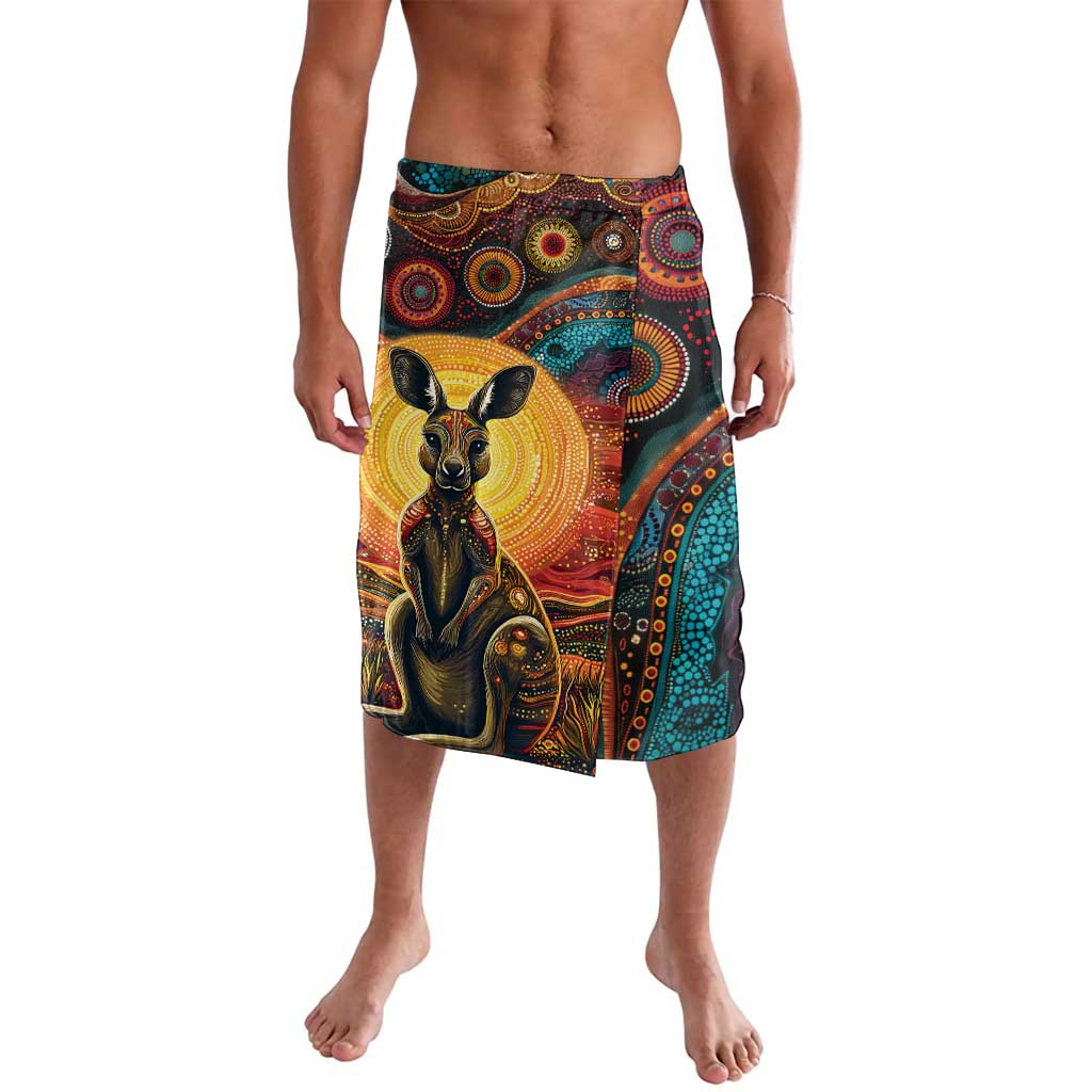 Australian Aboriginal Art Kangaroo Lavalava Maintain the Dreaming Aboriginal Dot Painting