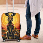 Australian Aboriginal Art Kangaroo Luggage Cover Maintain the Dreaming Aboriginal Dot Painting