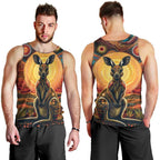 Australian Aboriginal Art Kangaroo Men Tank Top Maintain the Dreaming Aboriginal Dot Painting