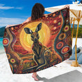 Australian Aboriginal Art Kangaroo Sarong Maintain the Dreaming Aboriginal Dot Painting
