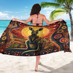 Australian Aboriginal Art Kangaroo Sarong Maintain the Dreaming Aboriginal Dot Painting