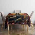 Australian Aboriginal Art Kangaroo Tablecloth Maintain the Dreaming Aboriginal Dot Painting