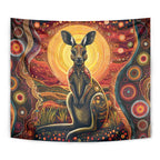 Australian Aboriginal Art Kangaroo Tapestry Maintain the Dreaming Aboriginal Dot Painting