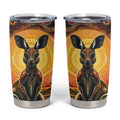 Australian Aboriginal Art Kangaroo Tumbler Cup Maintain the Dreaming Aboriginal Dot Painting