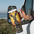 Australian Aboriginal Art Kangaroo Tumbler With Handle Maintain the Dreaming Aboriginal Dot Painting