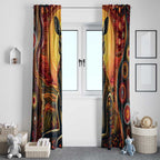 Australian Aboriginal Art Kangaroo Window Curtain Maintain the Dreaming Aboriginal Dot Painting