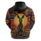 Australian Aboriginal Art Kangaroo Zip Hoodie Maintain the Dreaming Aboriginal Dot Painting