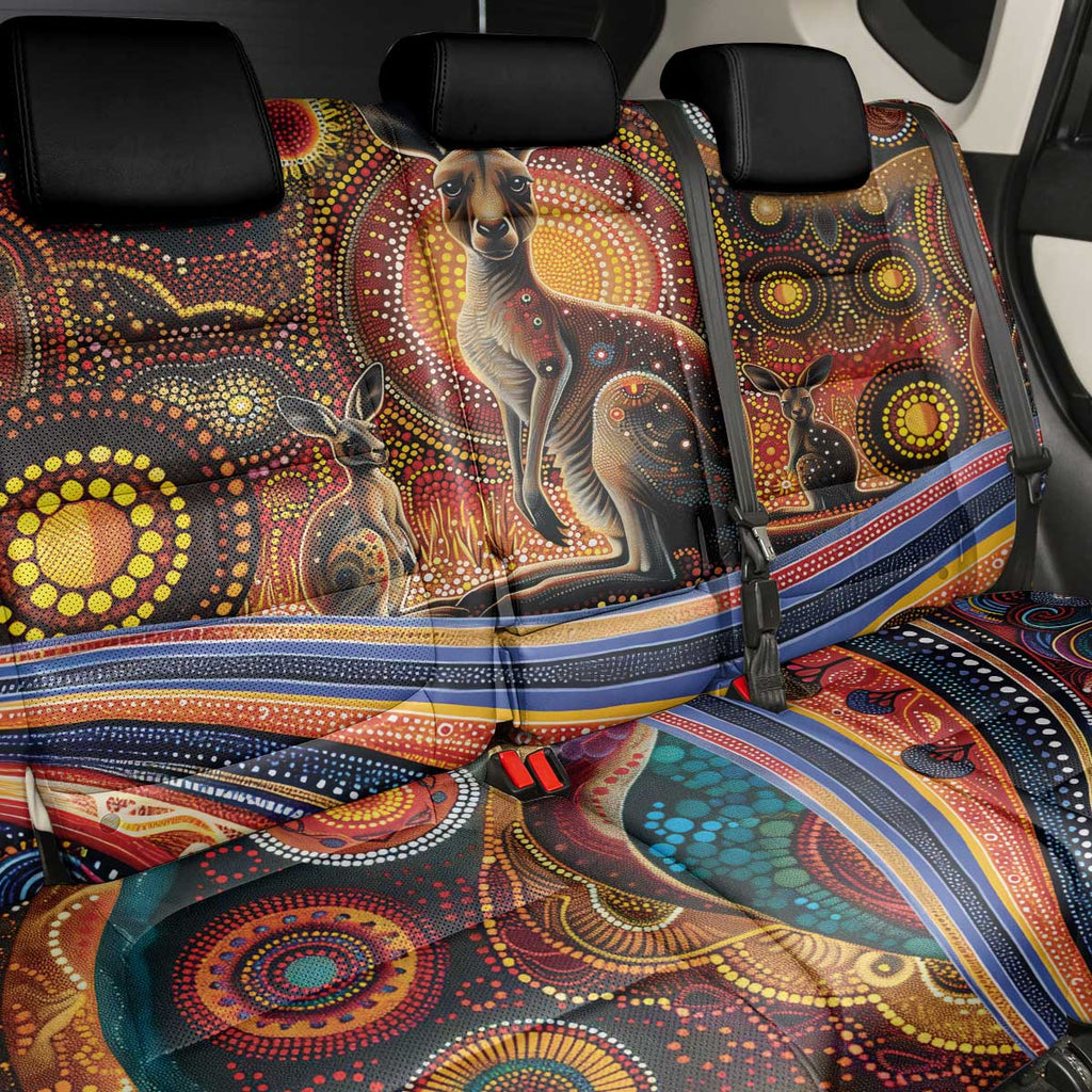 Australian Aboriginal Art Kangaroo Back Car Seat Cover Our Children Our Future Aboriginal Dot Painting