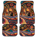 Australian Aboriginal Art Kangaroo Car Mats Our Children Our Future Aboriginal Dot Painting
