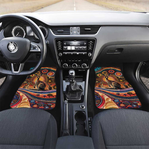 Australian Aboriginal Art Kangaroo Car Mats Our Children Our Future Aboriginal Dot Painting
